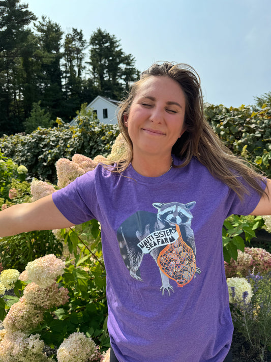 Purple Flyn Racoon T!