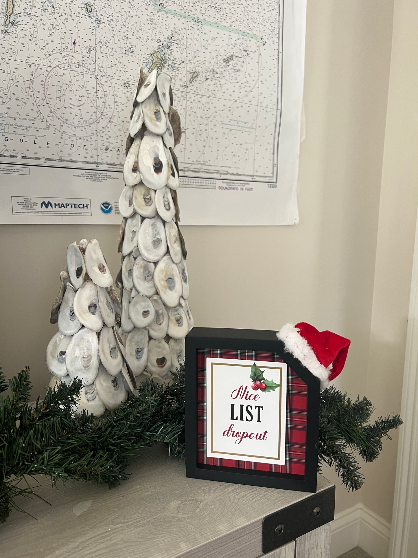 Oyster shell tree - Flat shells